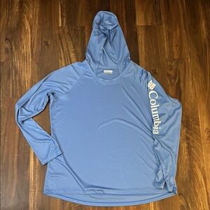 Columbia Blue Relaxed Hoodie